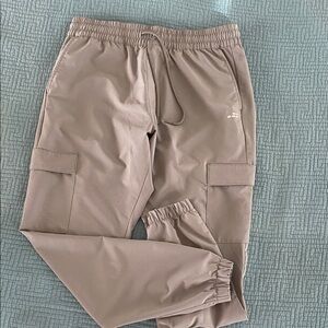 bcg Men's Taupe Cargo Jogger Pants - Casual Elastic Waist